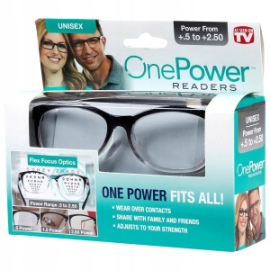 Ochelari pentru citit cu dioptrii variabile One Power +.5/+2.50 - Img 2