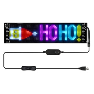 Panou LED auto afisaj cu led flexibil RGB programabil prin Bluetooth - Img 4