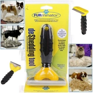 Perie profesionala pentru blana animalelor FURminator Large - Img 2