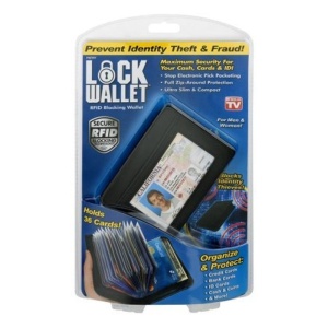 Portofel unisex anti-scanare carduri Lock Wallet - Img 3