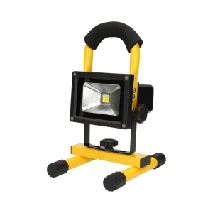 Proiector LED COB portabil 10W cu incarcare auto 12V sau priza 220W