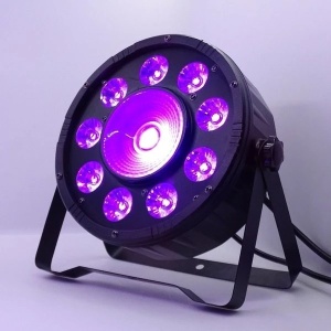Proiector lumini Par Led RGB 9 leduri x3W + 1 led x20W, culori statice disco - Img 5