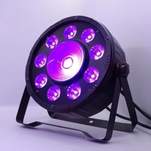 Proiector lumini Par Led RGB 9 leduri x3W + 1 led x20W, culori statice disco - Img 5