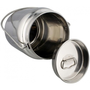 Recipient inox cu capac si maner pentru depozitare lapte Grunberg IRL35L, 3 l - Img 2