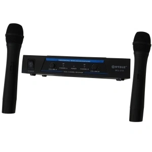 Set 2 microfoane wireless WVNGR NC-210, cu receptor si VHF Dual-Channel