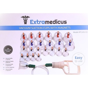 Set 24 ventuze de masaj terapeutic cu vacuum, magnetoterapie si acupresura EXTRAMEDICUS® - Img 2
