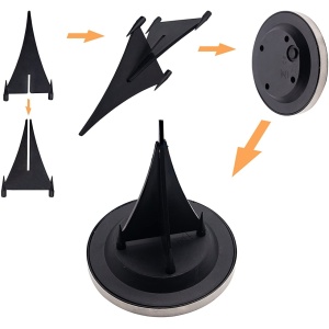 Set 4 lampi solare cu 4 LED-uri si senzor de lumina Disk Lights - Img 4