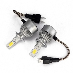 Set becuri LED auto soclu H7 cu lumina alba,C6 36W/3800LM - Img 3