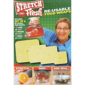 Set de 4 folii alimentare din silicon reutilizabile, Stretch and Fresh - Img 3
