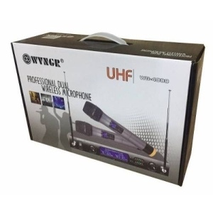 Set de microfoane profesionale wireless si receiver UHF,WVNGR WG-4000 - Img 3