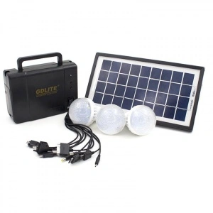 Sistem de Iluminat cu panou solar si 3 becuri LED, GDLITE GD-8006A - Img 2