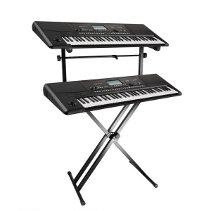 Stativ dublu X pentru clape + Extensie Claviatura, DJ suport - Img 3