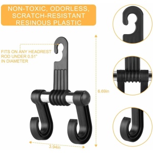 Suport auto reglabil pentru tetiera masinii Vehicle Hanger - Img 4