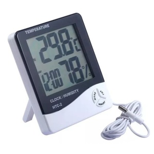 Termometru si higrometru de camera HTC-2 pentru afisarea temperaturii - Img 1