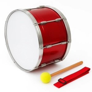 Toba profesionala cu doua fete 58 cm, pentru galerii sportive, formatii, fanfara - Img 5