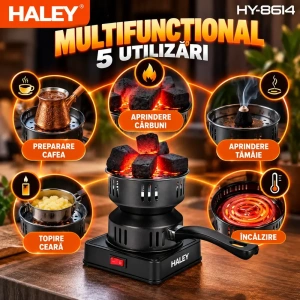 Aprinzator electric pentru carbuni HALEY HY-8614 cu maner si cablu - Img 4