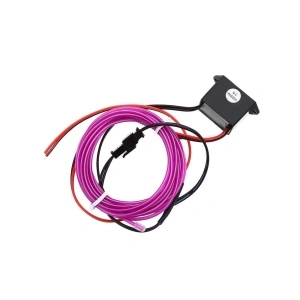 Banda neon decorativa auto pentru interior, 2 metri culoarea Mov