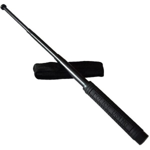 Baston telescopic Profesional Police 64 cm cu 4 segmente si maner cauciucat