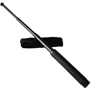 Baston telescopic Profesional Police 64 cm cu 4 segmente si maner cauciucat