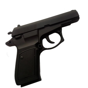 Bricheta antivant in forma de pistol metalic,cu suport si teaca inclusa - Img 5