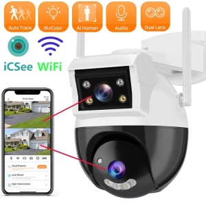 Camera supraveghere Jortan JT-8290 duala Wi-Fi pentru interior si exterior - Img 2
