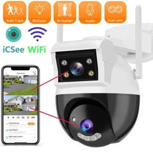Camera supraveghere Jortan JT-8290 duala Wi-Fi pentru interior si exterior - Img 2