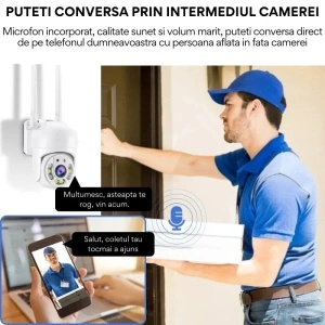 Camera Supraveghere Wi-Fi Night Vision 360° pentru interior si exterior - Img 5
