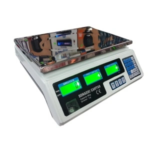 Cantar electronic digital Sonashi 40 Kg, cu acumulator si afisaj dublu