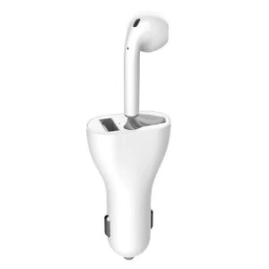 Casca bluetooth cu incarcator auto si usb, incarcare la priza auto 12V - Img 1