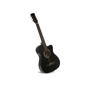 Chitara clasica din lemn 95 cm, Cutaway Country Black - Img 3