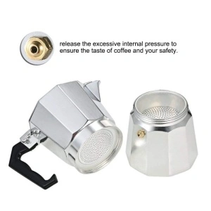 Espressor aluminiu pentru cafea la aragaz, capacitate 6 cesti - Img 6