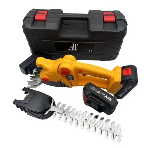 Foarfeca electrica pentru gard viu cu 2 acumulatori 36V - Img 3