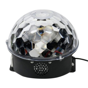 Glob disco LED cu proiectie de lumini, Bluetooth si telecomanda prin redare audio MP3 - Img 7
