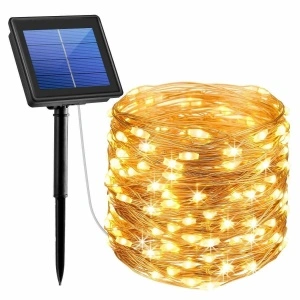 Instalatie craciun solara pentru casa sau gradina 120 LED - Img 3