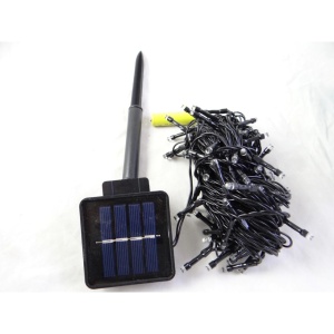 Instalatie luminoasa solara de craciun,10 m cu 100 leduri Alb Rece - Img 3