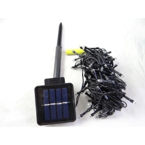 Instalatie luminoasa solara de craciun,10 m cu 100 leduri Alb Rece - Img 3