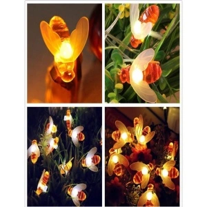 Instalatie solara albinute cu 50 LED-uri si lumina alb cald - Img 5