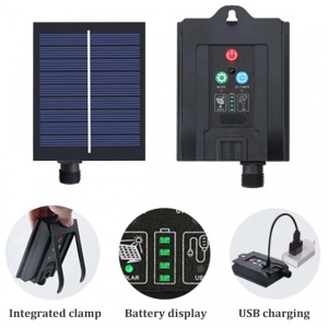 Instalatie solara decorativa 200 LED-uri lumina Alb Rece cu telecomanda - Img 2