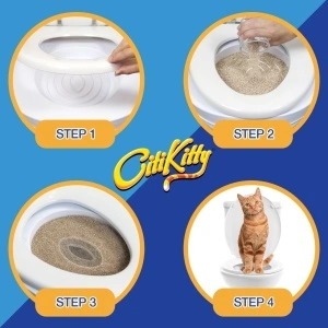 Kit pentru igiena si educarea pisicilor la toaleta Citi Kitty - Img 4