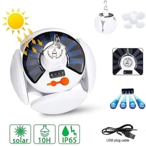 Lampa solara cu acumulator,4 brate rabatabile si 5 trepte de iluminat - Img 8