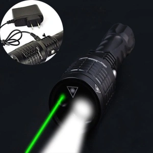 Lanterna pentru Airsoft cu Zoom si 3 faze iluminare, laser verde incorporat - Img 3