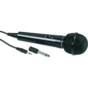 Microfon dinamic unidirectional cu adaptor audio Jack 3.5 mm si Jack 6.3 mm