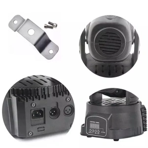 Mini Moving Head 18 LED RGB de 54 W, controler DMX cu display digital - Img 4