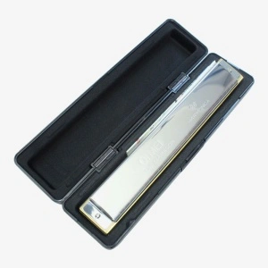 Muzicuta profesionala metalica in cutie Harmonica cu 28 note,QI MEI - Img 3