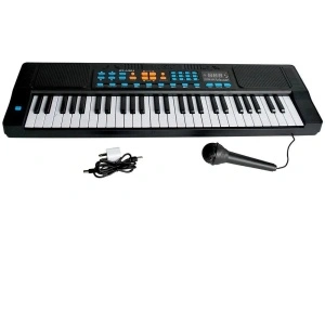 Orga electronica cu 54 clape si 12 melodii Demo, Ecran LED & Microfon, USB