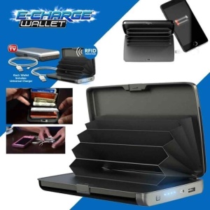 Portofel securizat cu baterie externa 2 in 1 E-Charge Wallet - Img 3