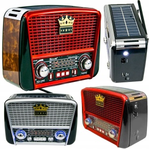 Radio retro portabil cu incarcare solara si acumulator integrat RX-BT455S - Img 2