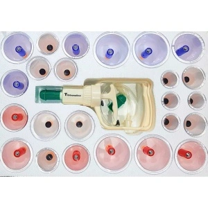 Set 24 ventuze de masaj terapeutic cu vacuum, magnetoterapie si acupresura EXTRAMEDICUS®