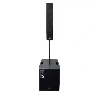 Sistem Audio Profesional Vlliodor cu Boxe Active si Subwoofer 3800W, DSP, 2 Microfoane Wireless