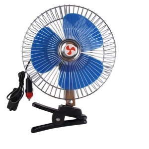 Ventilator auto 12 Volti oscilant cu suport metalic inclus, 8 inch - Img 1